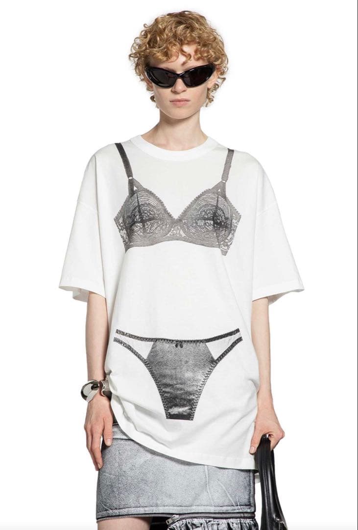 新品 VAQUERA ランジェリーTシャツ XS オーバーサイズ