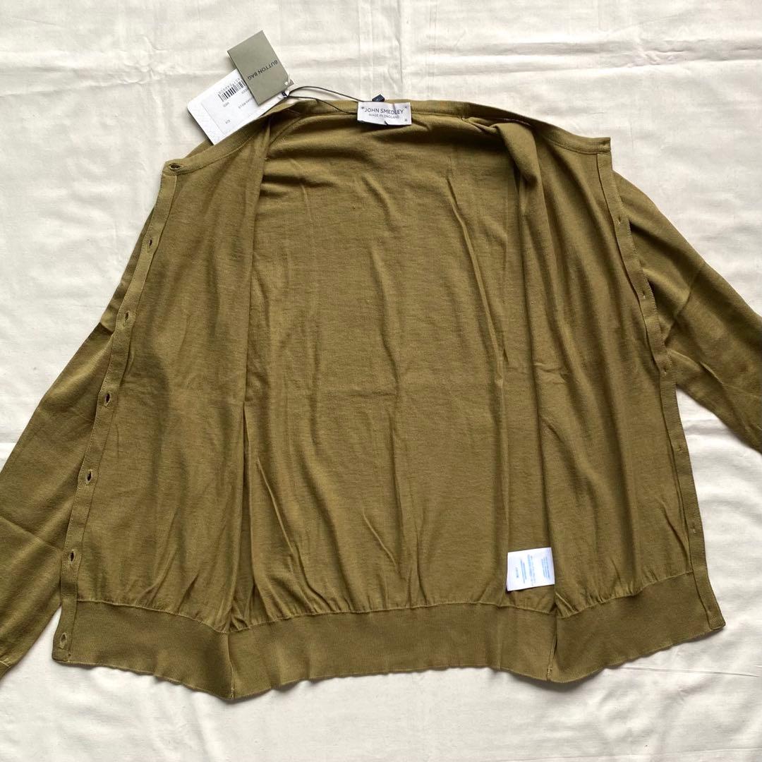 新品タグ付き JOHN SMEDLEY ジョンスメドレー カーディガン 丸首