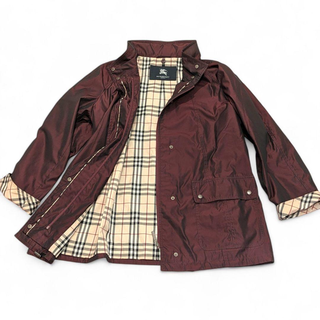 美品 Burberry バーバリー スプリングコート ノバチェック L