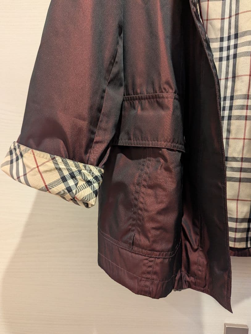 美品 Burberry バーバリー スプリングコート ノバチェック L