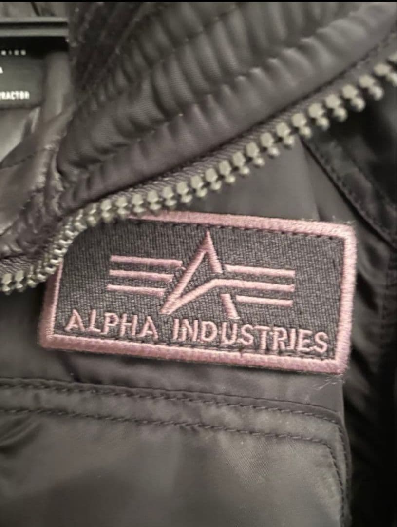ALFA INDUSTRIES MA-1スタイル ブラックジャケット