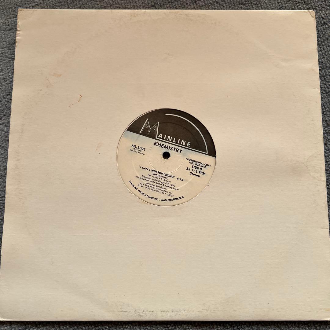 洋楽 Khemistry / I Can't Win For Losing 12\"