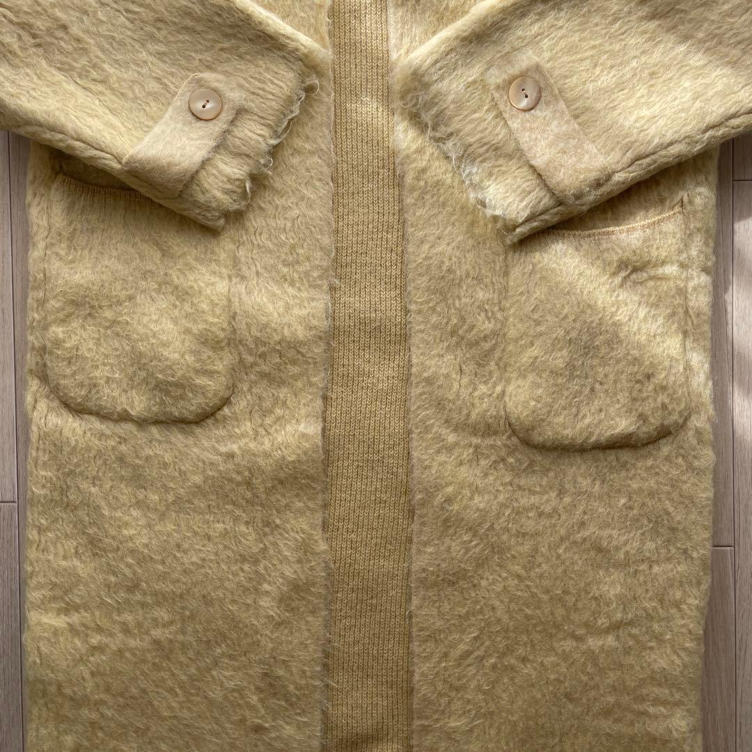 ✨美品✨ETRE TOKYO モヘヤロングガウン ニットコート イエロー