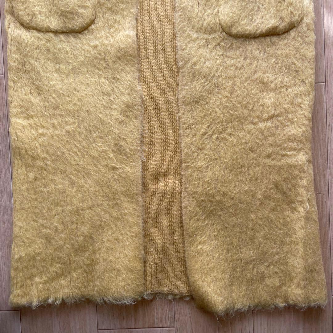 ✨美品✨ETRE TOKYO モヘヤロングガウン ニットコート イエロー