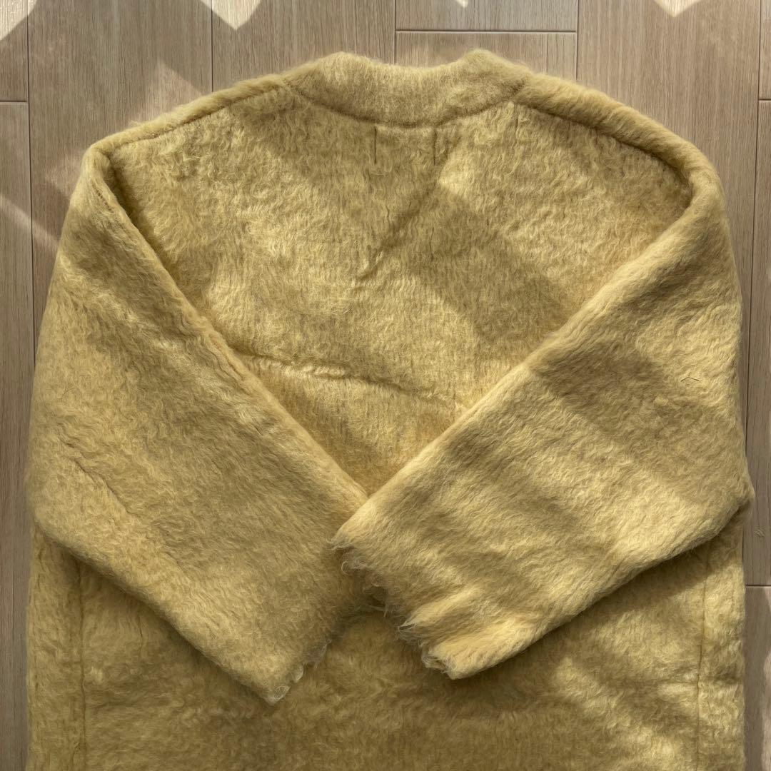 ✨美品✨ETRE TOKYO モヘヤロングガウン ニットコート イエロー