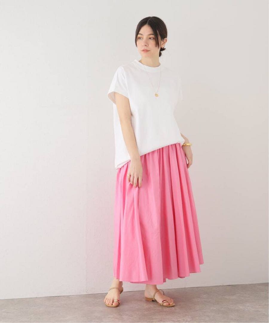 ATON エイトンSUPIMA AIR オーバーサイズタンクトップ 白