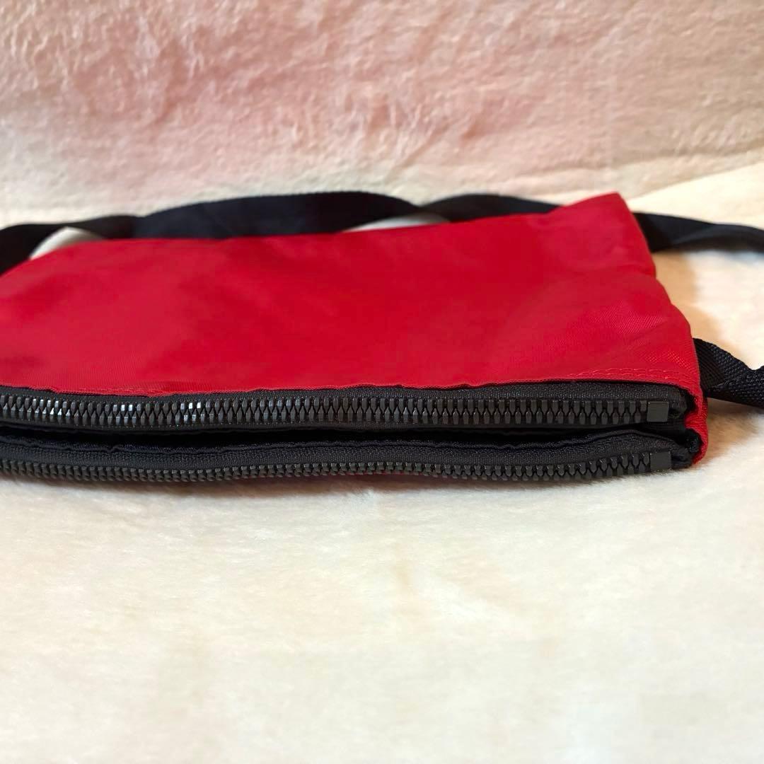 【極美品】PORTER ポーター サコッシュ ショルダーバッグ レッド 日本製