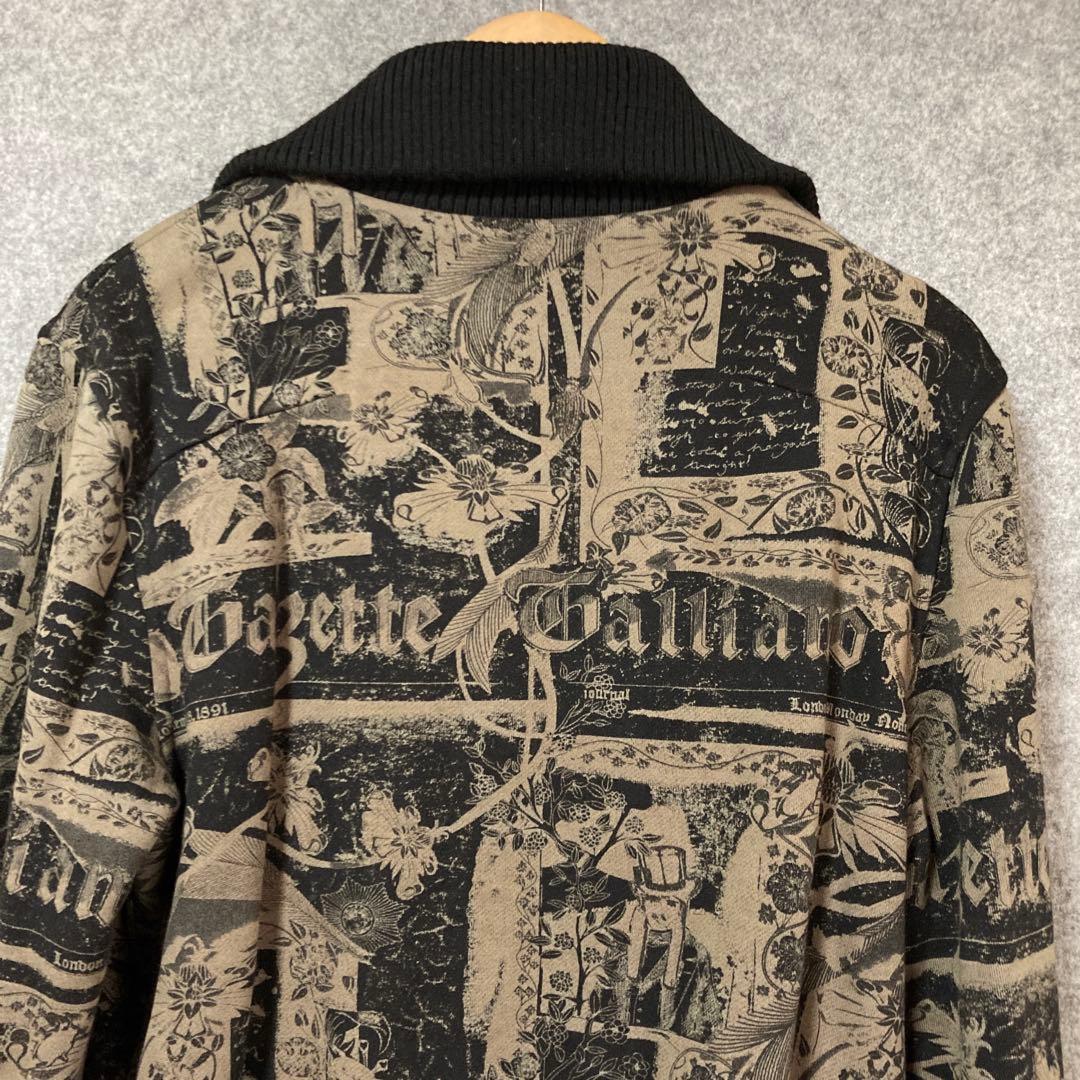 ✨John Galliano カーキ グラフィックプリント ジャケット