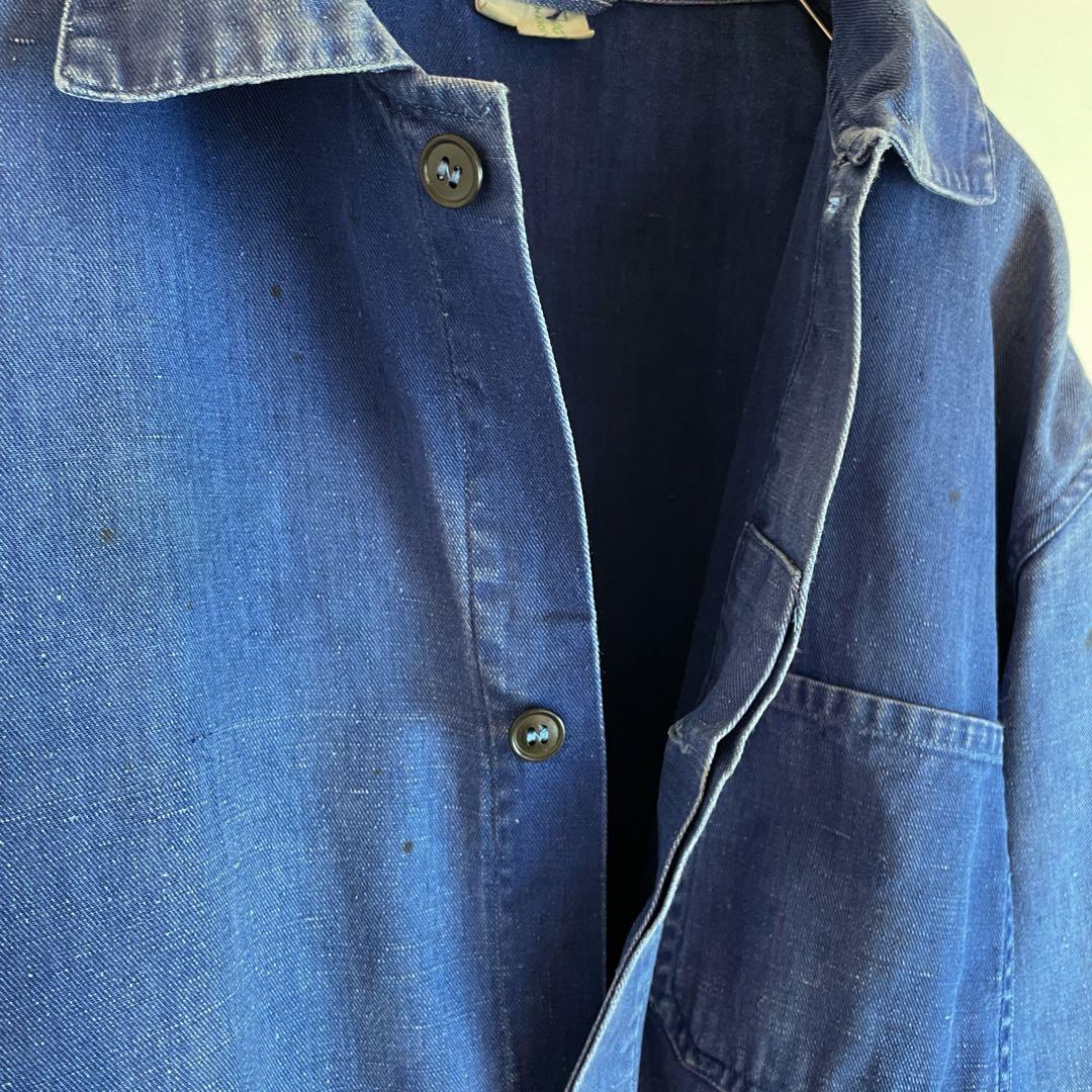 フレンチワークジャケット　French work jacket フェード　ボロ
