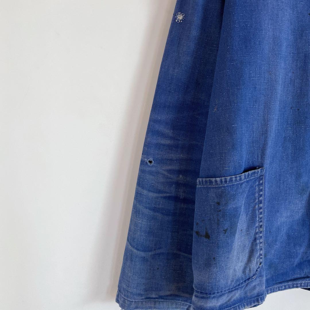 フレンチワークジャケット　French work jacket フェード　ボロ
