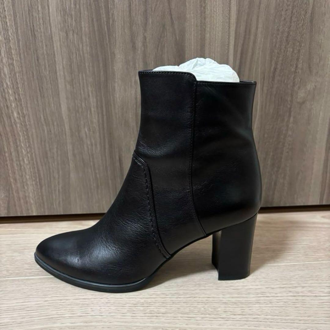 【新品未使用】ダイアナ ブラックレザーアンクルブーツ