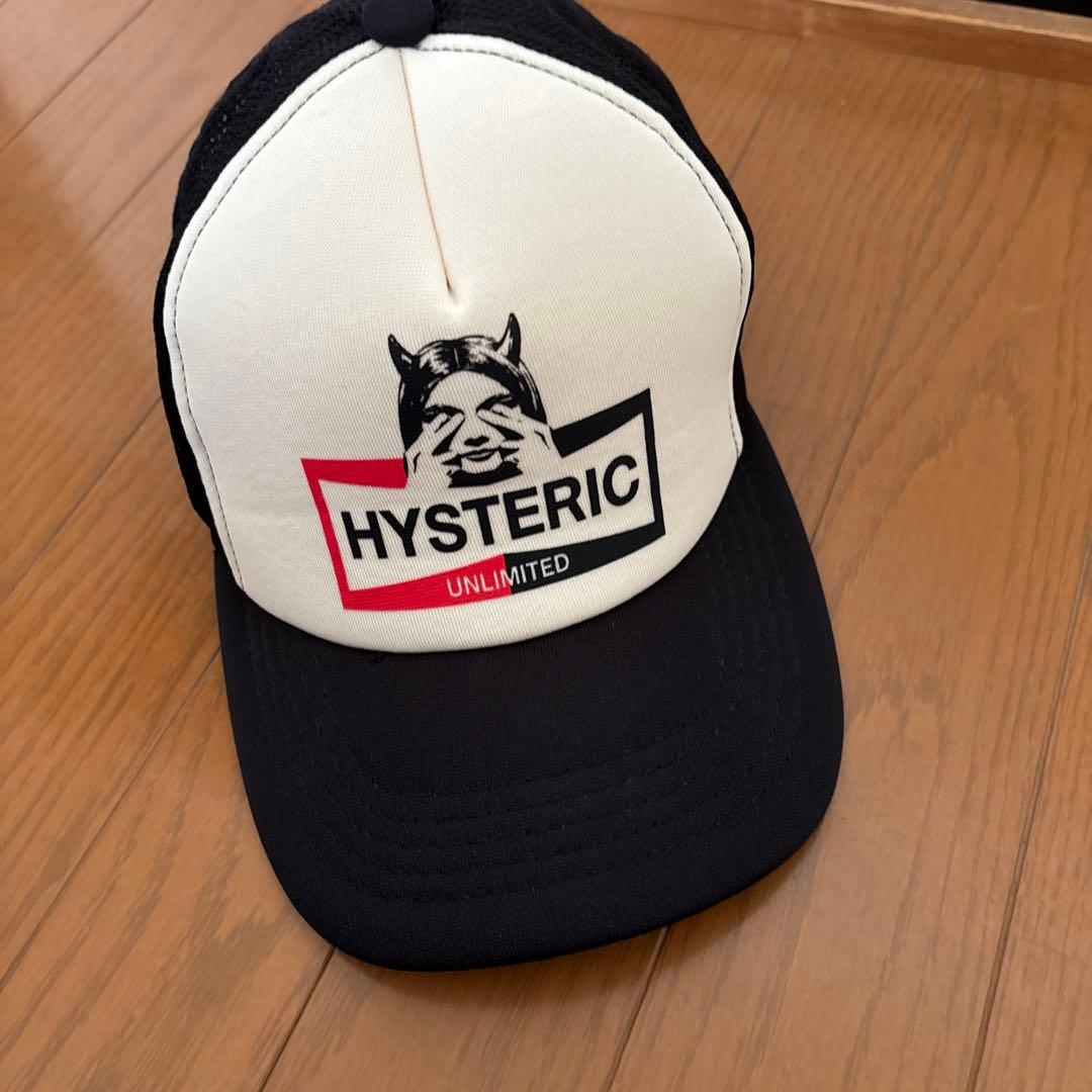 HYSTERIC メッシュキャップ ホワイト/ブラック