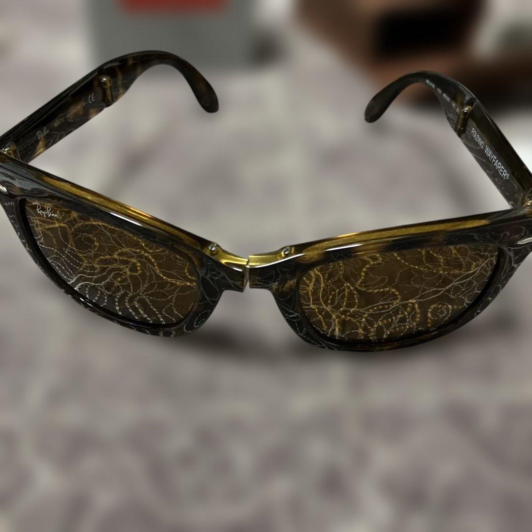 レイバン　RayBan べっこう柄折りたたみサングラス
