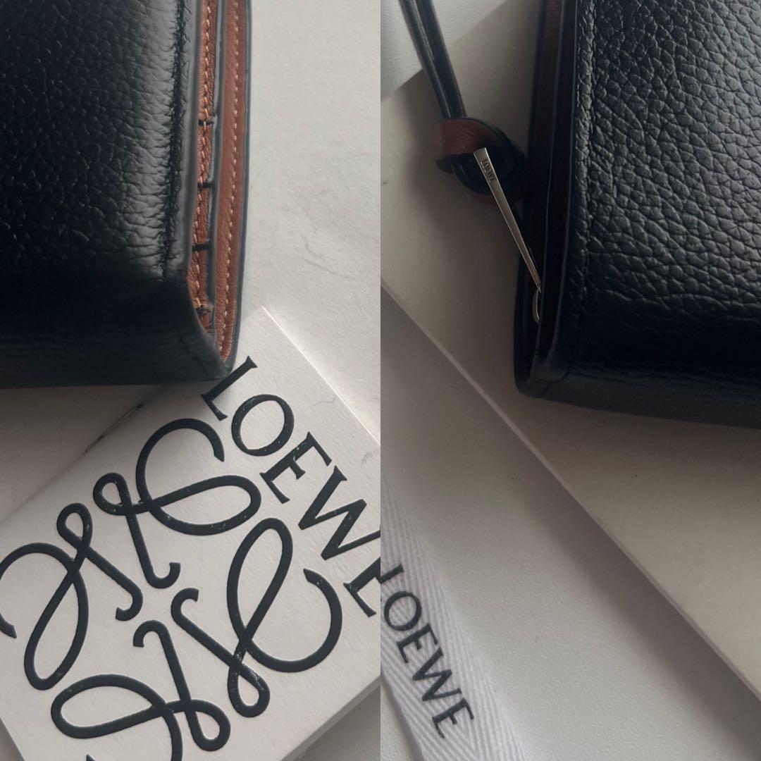 155 極上美品 LOEWE ロエベ 2つ折り財布
