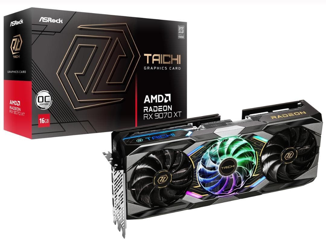 【極備品】ASRock AMD Radeon RX 9070 XT 16GB