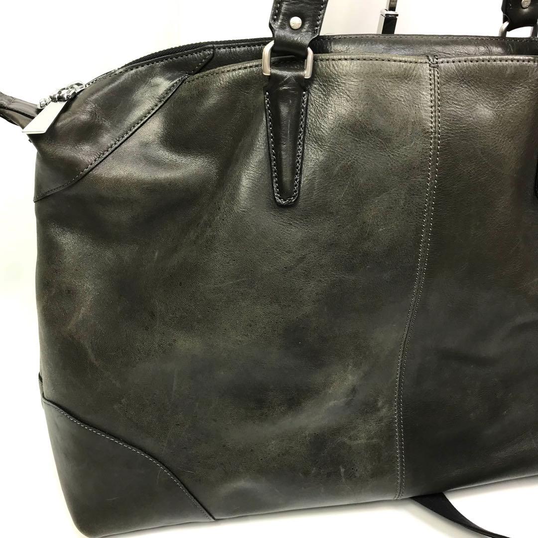 美品✨ アニアリ ボストンバッグ ブラック レザー ショルダーバッグ 2WAY