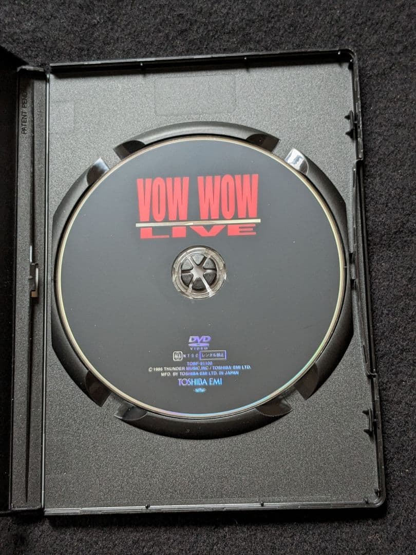 VOW WOW DVD 山本恭司 人見元基 厚見玲衣　新美俊宏　佐野賢二　ライブ