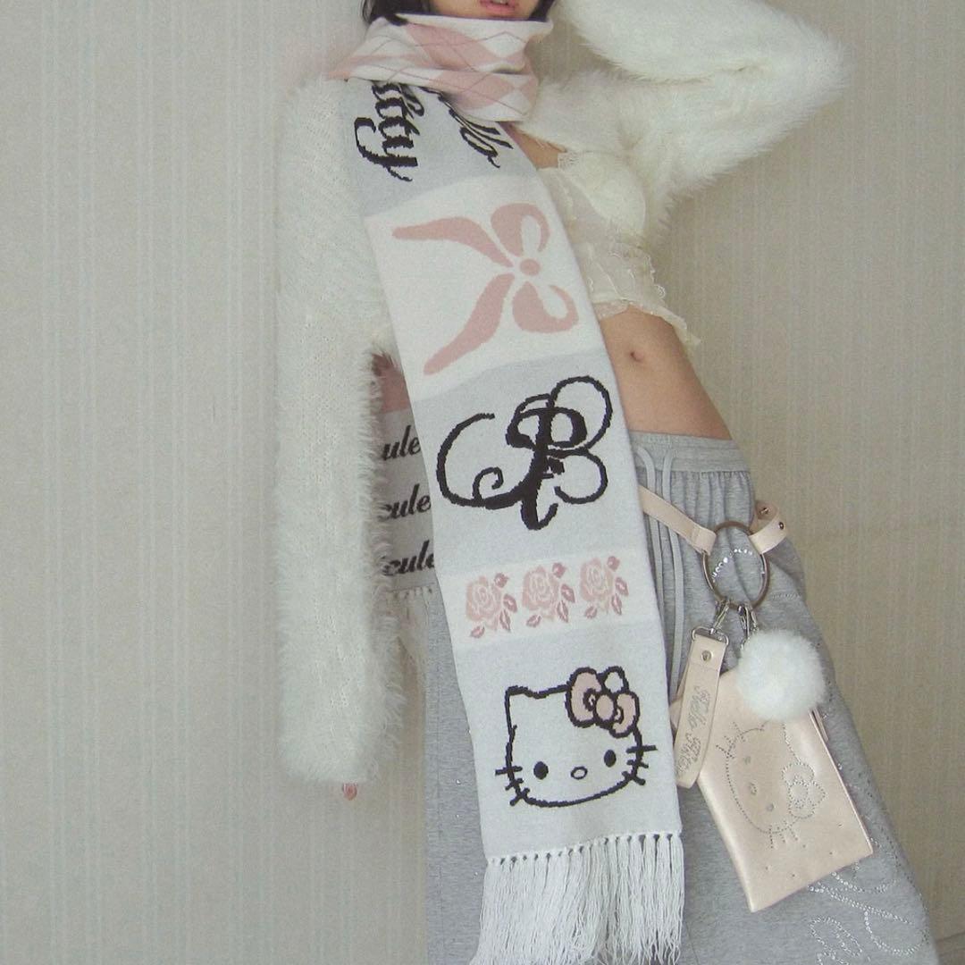 pelliculeペリキュールHELLOKITTY knitmuffler