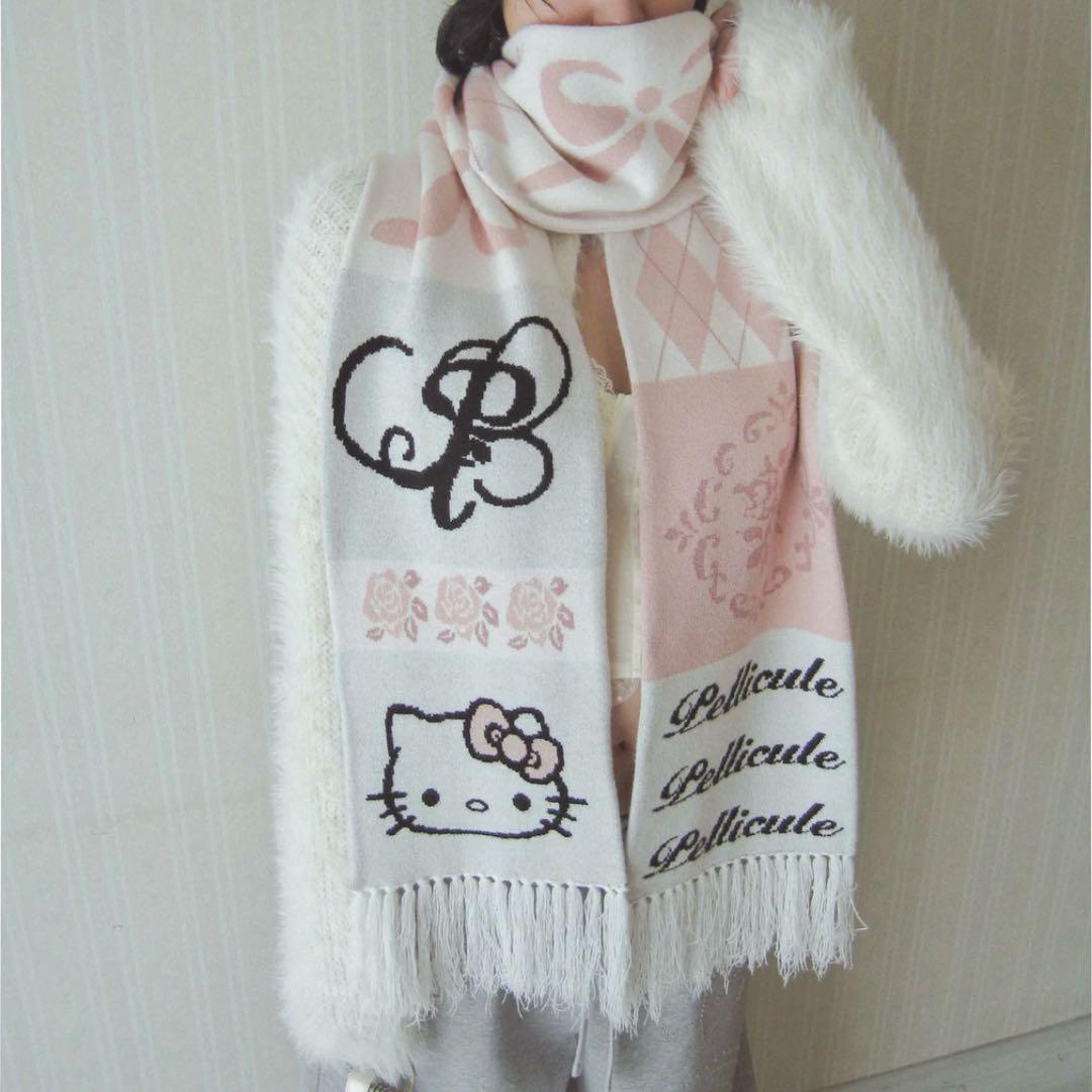 pelliculeペリキュールHELLOKITTY knitmuffler