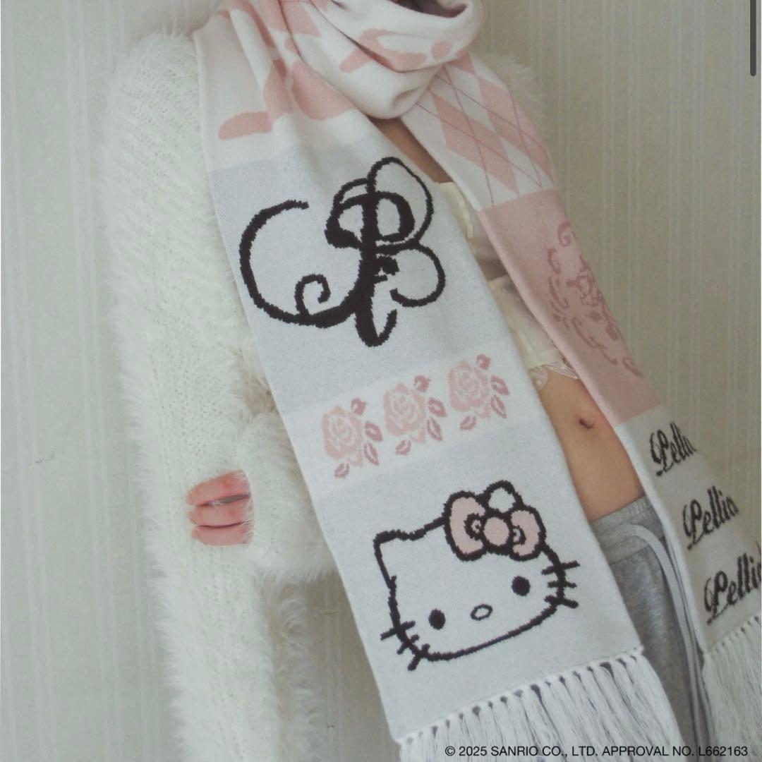 pelliculeペリキュールHELLOKITTY knitmuffler