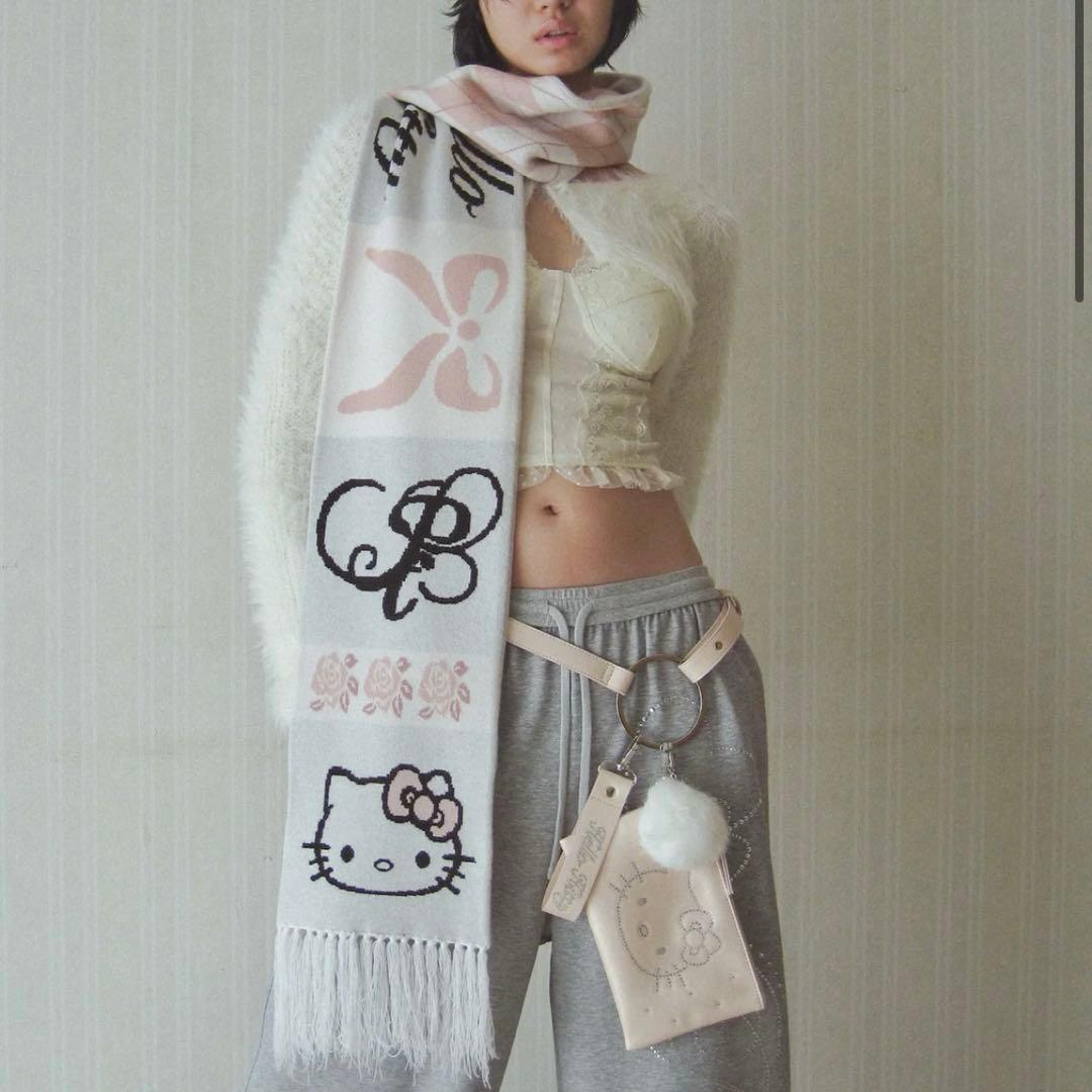 pelliculeペリキュールHELLOKITTY knitmuffler