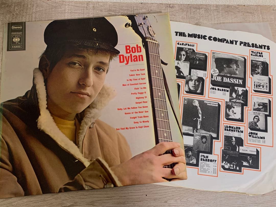 初期盤Bob Dylan 1st S62022 CBS オランダ盤 オレンジ