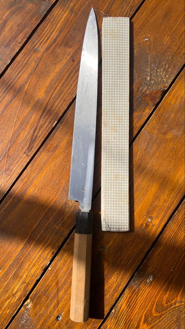 田*夫様 堺打刃物 登録 有次 作 柳刃包丁（刃渡り約300mm）