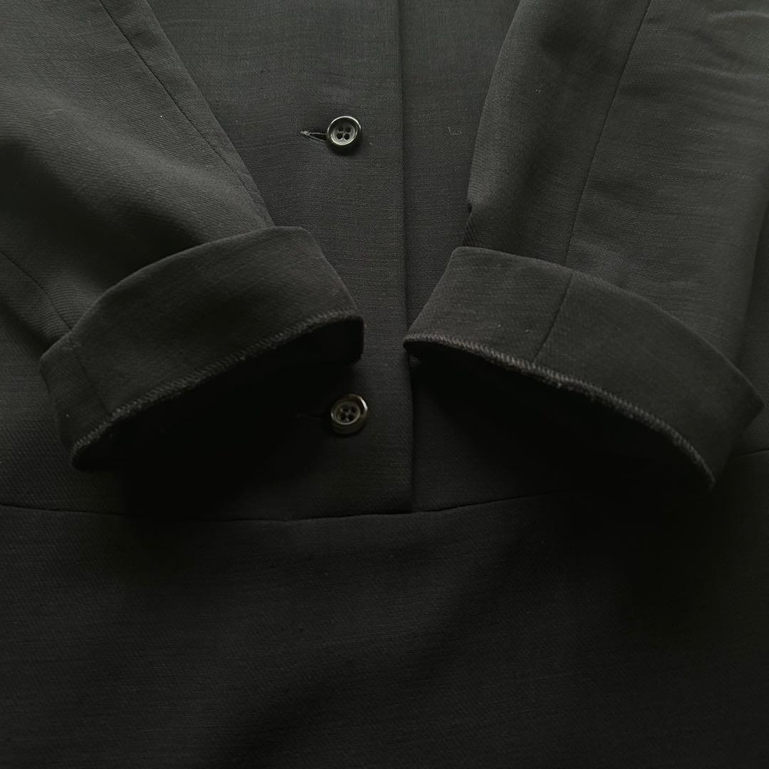 JIL SANDER 襟付き　長袖　綺麗めシャツワンピース　ブラック　黒