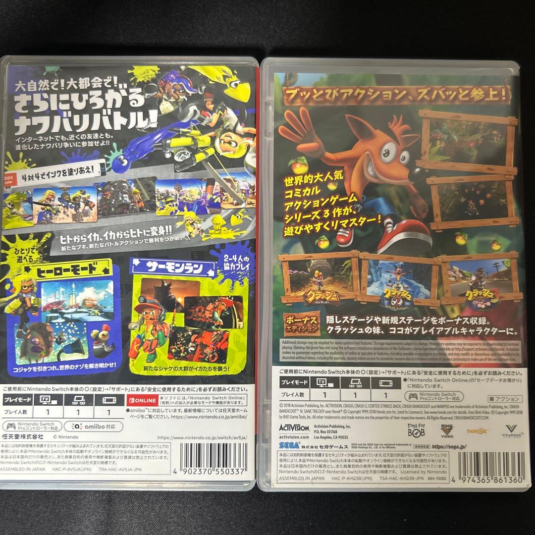 Nintendo Switch Splatoon 3 & Crash Bandicoot: On the Run