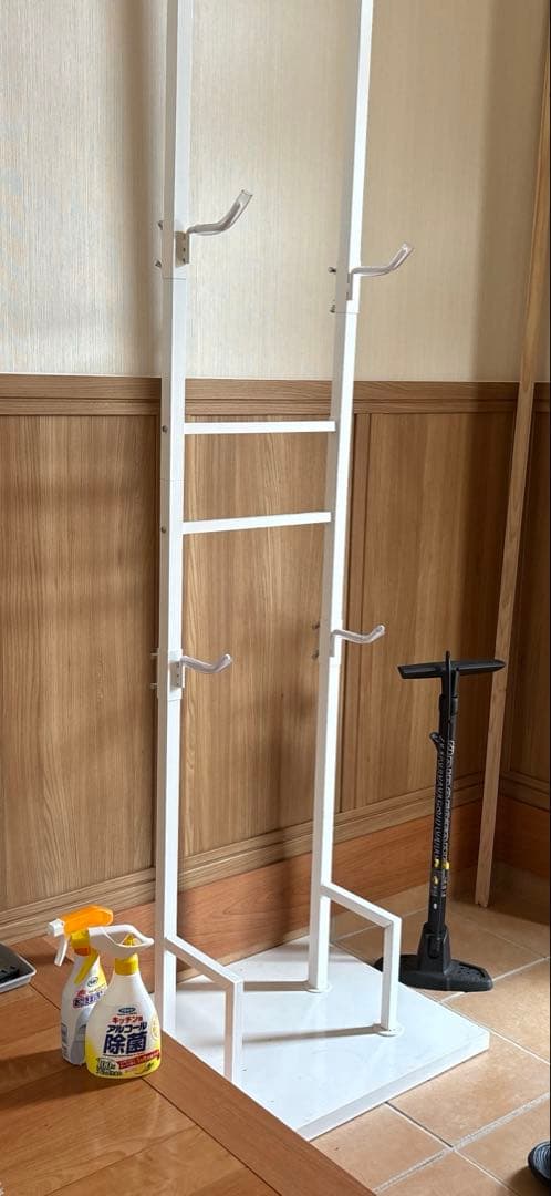 足立製作所公式店 自転車スタンド 室内 2台用 ホワイト