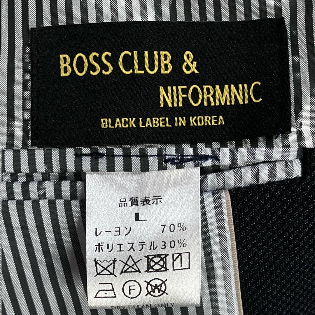 未使用級 紺ブレ ダブル 金ボタン L テーラードジャケット ブレザー ネイビー