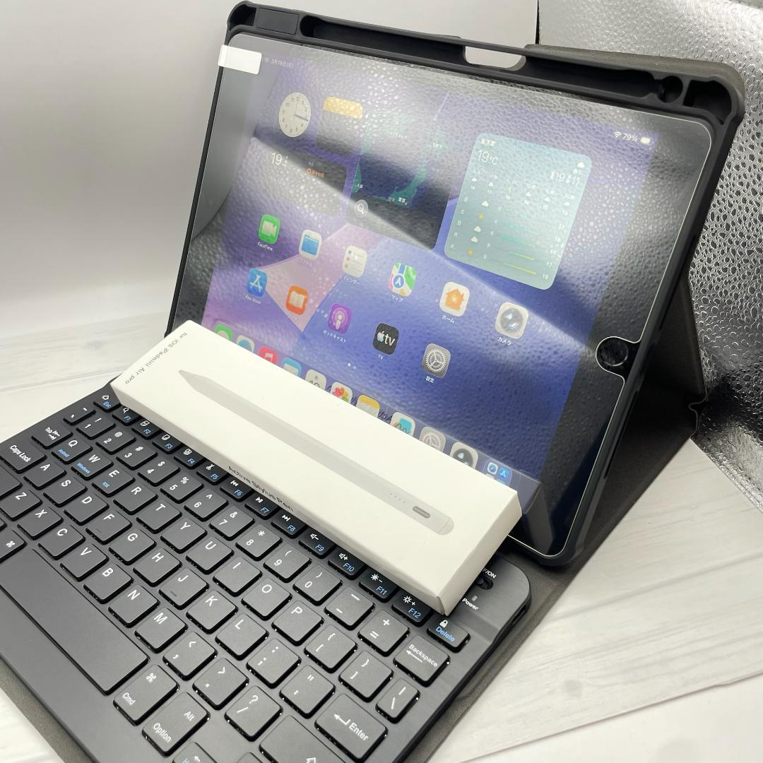 【美品】BT100% iPad 第9世代 保護フィルム＋ケース＋ペンシルセット