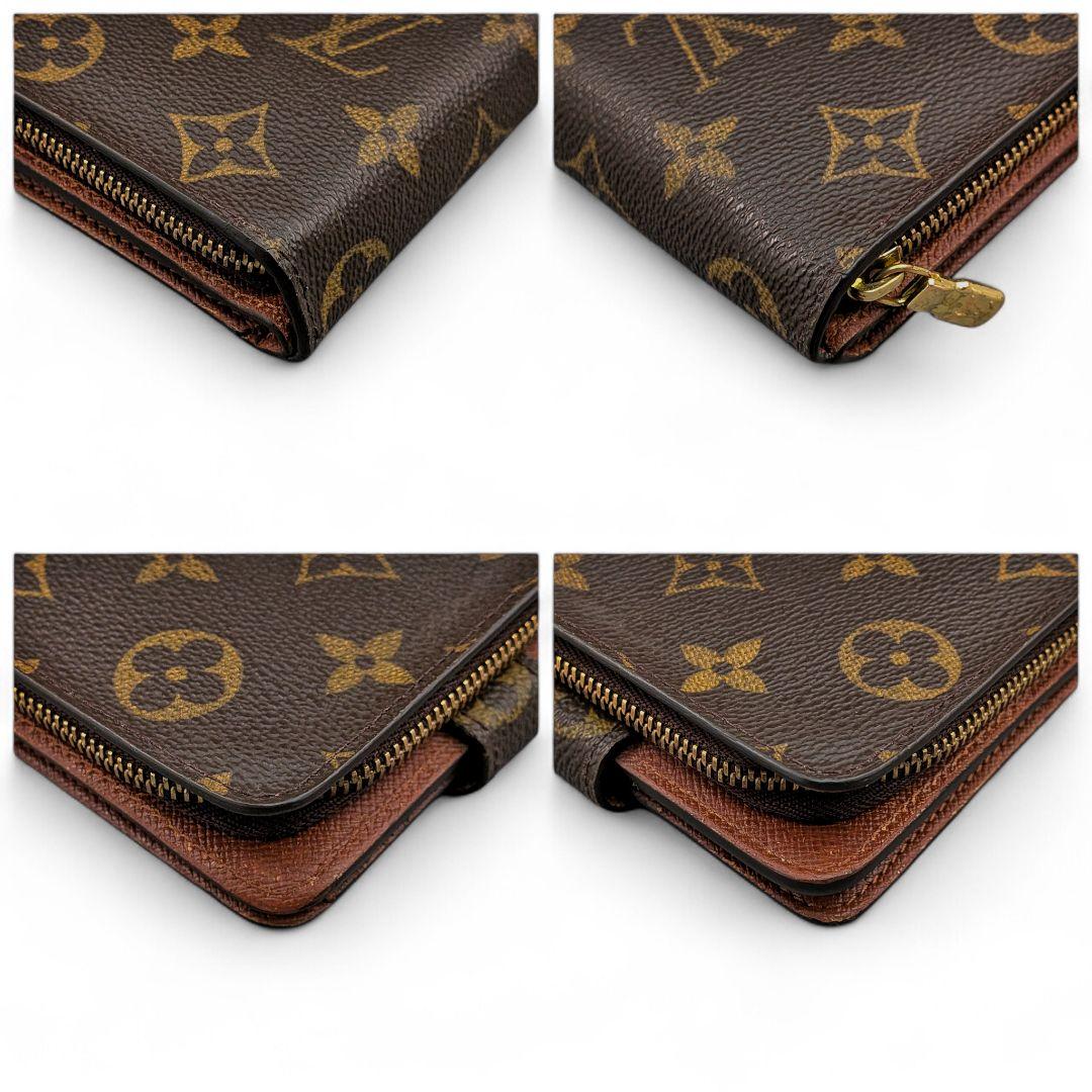 美品 ルイヴィトン モノグラム コンパクトジップ 折り財布 ①
