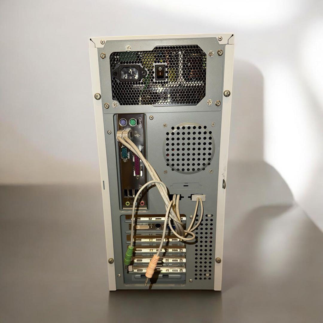 ATXケース ベージュ/青 5.25インチドライブベイ