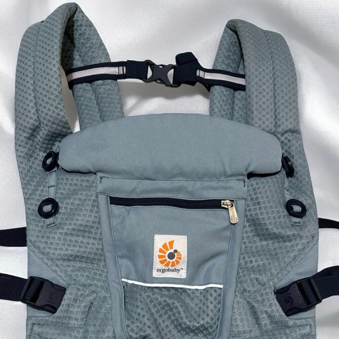 美品 エルゴベビー　アダプト　ソフトフレックス スレートブルー
