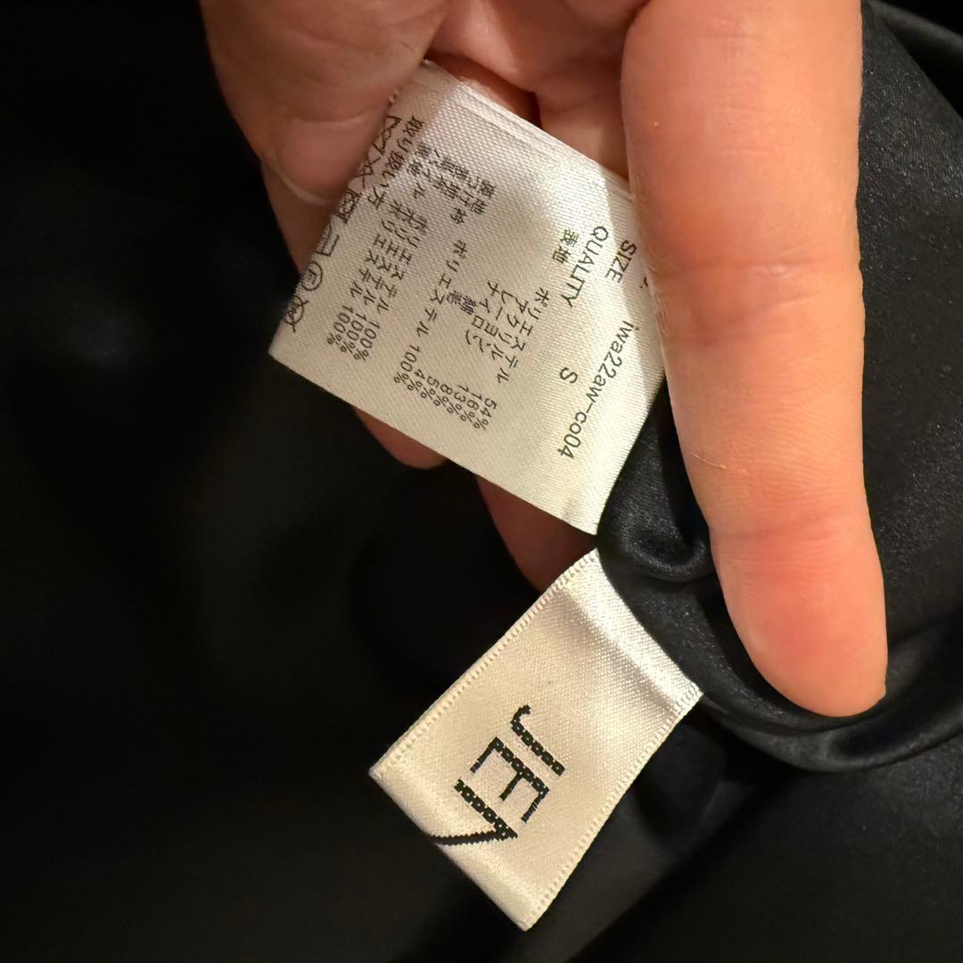 超美品　訳あり　JENNE ブラックウォッチロングコート　ファー