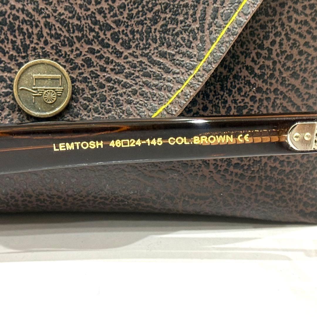 【極美品】正規品 モスコット レムトッシュ 46 ブラウン新品調光ブラウンレンズ
