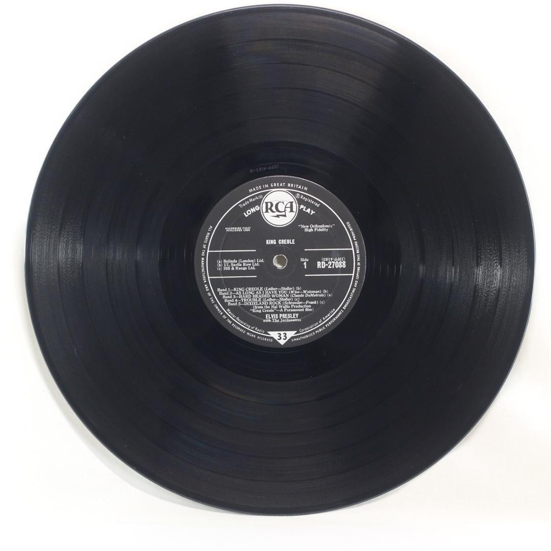 英LP Elvis Presley King Creole UK盤 Mono深溝