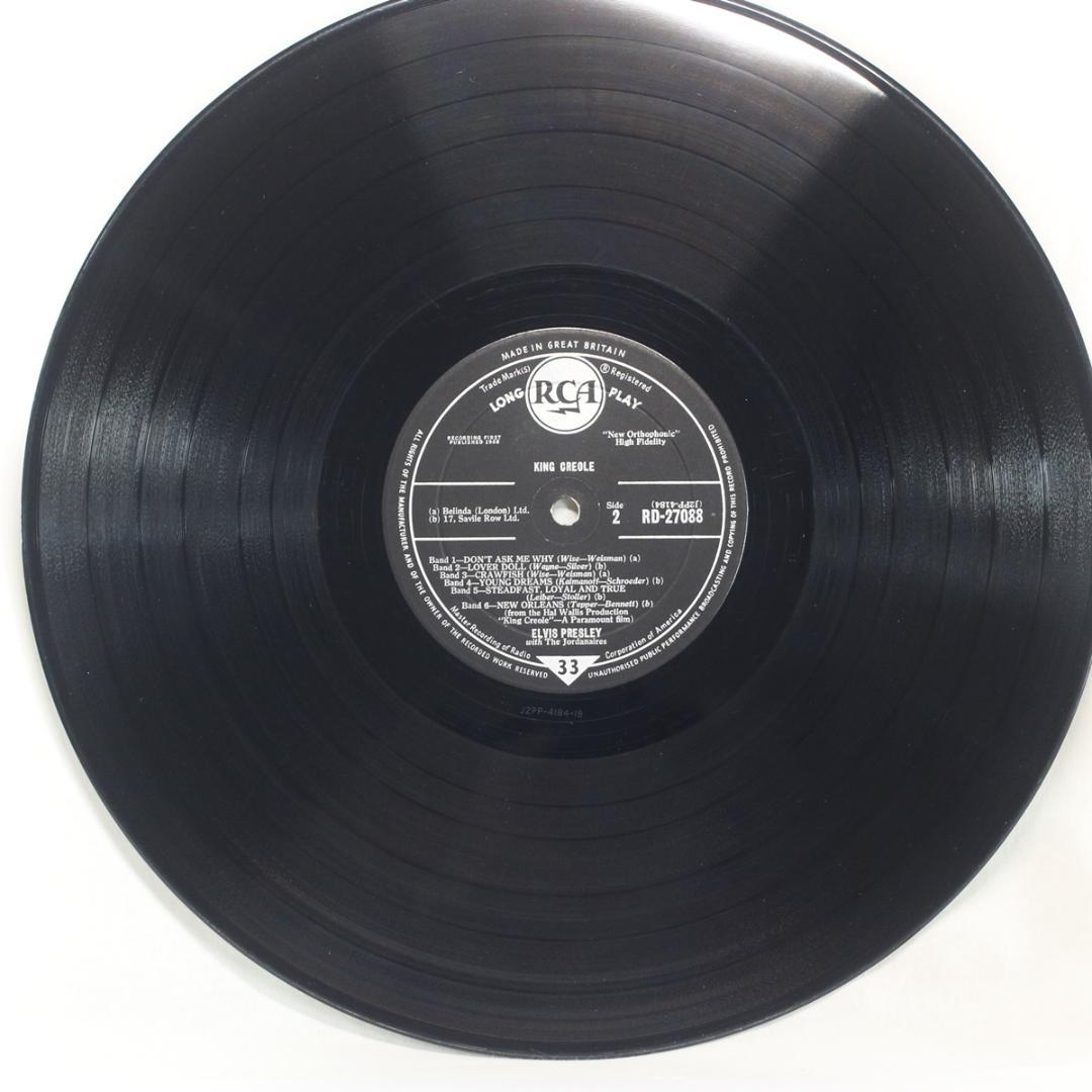 英LP Elvis Presley King Creole UK盤 Mono深溝