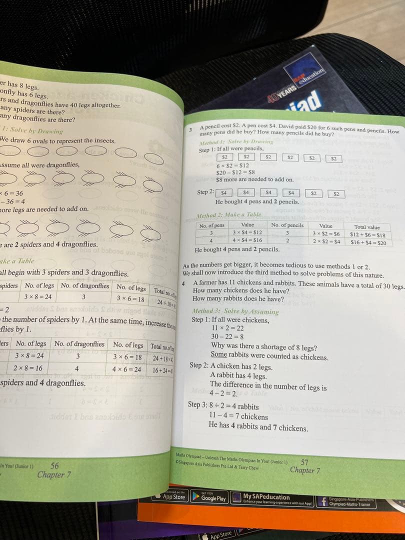 洋書　Maths Olympiad 5冊 Sap Education 未使用
