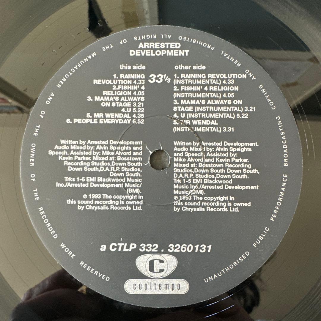 ARRESTED DEVELOPMENT『UNPLUGGED』LP レコード