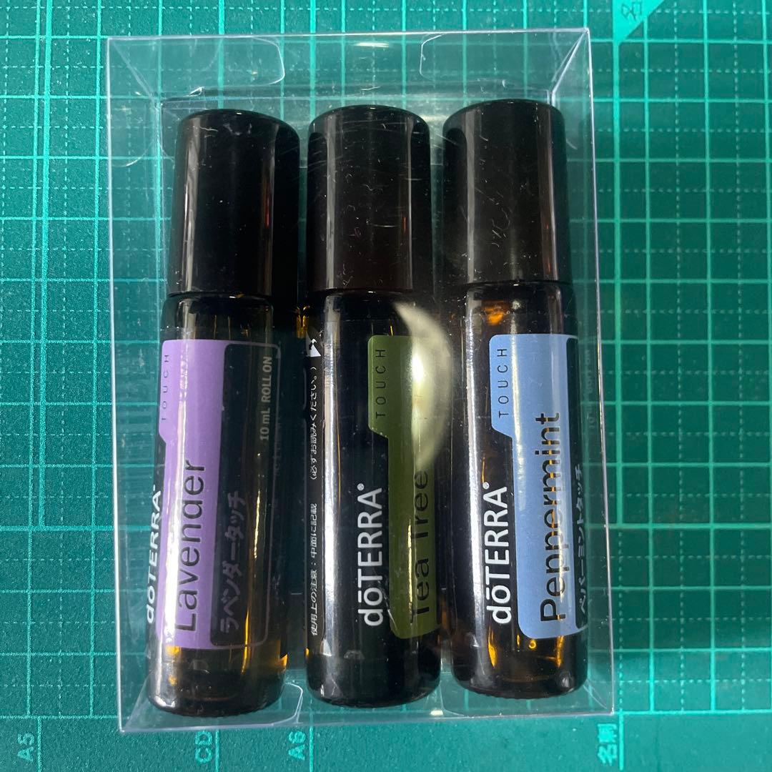 doTERRA タッチトリオ 3本セット　ラベンダー　ペパーミント　ティーツリー