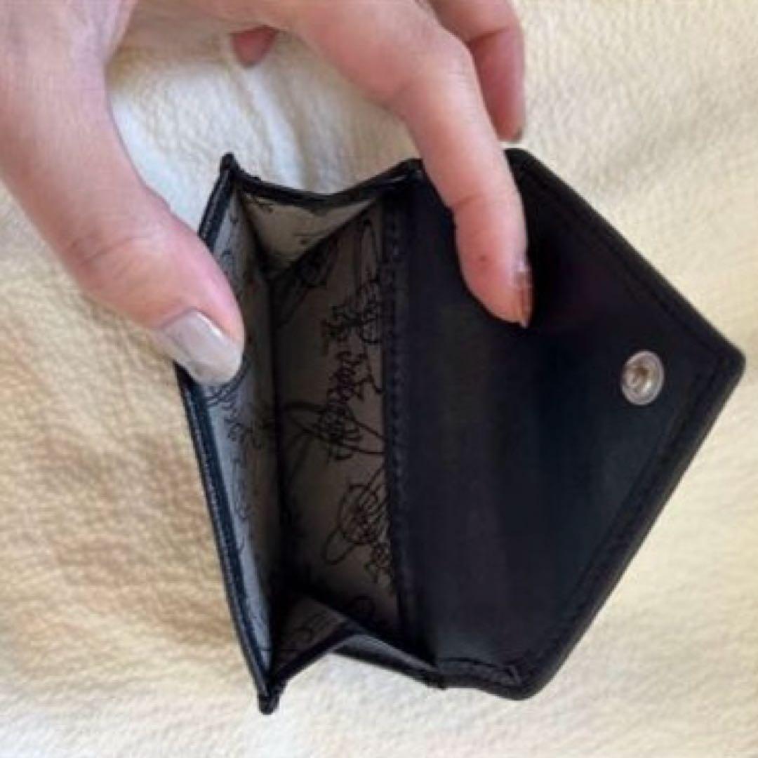 ヴィヴィアン ミニ財布 黒 三つ折り