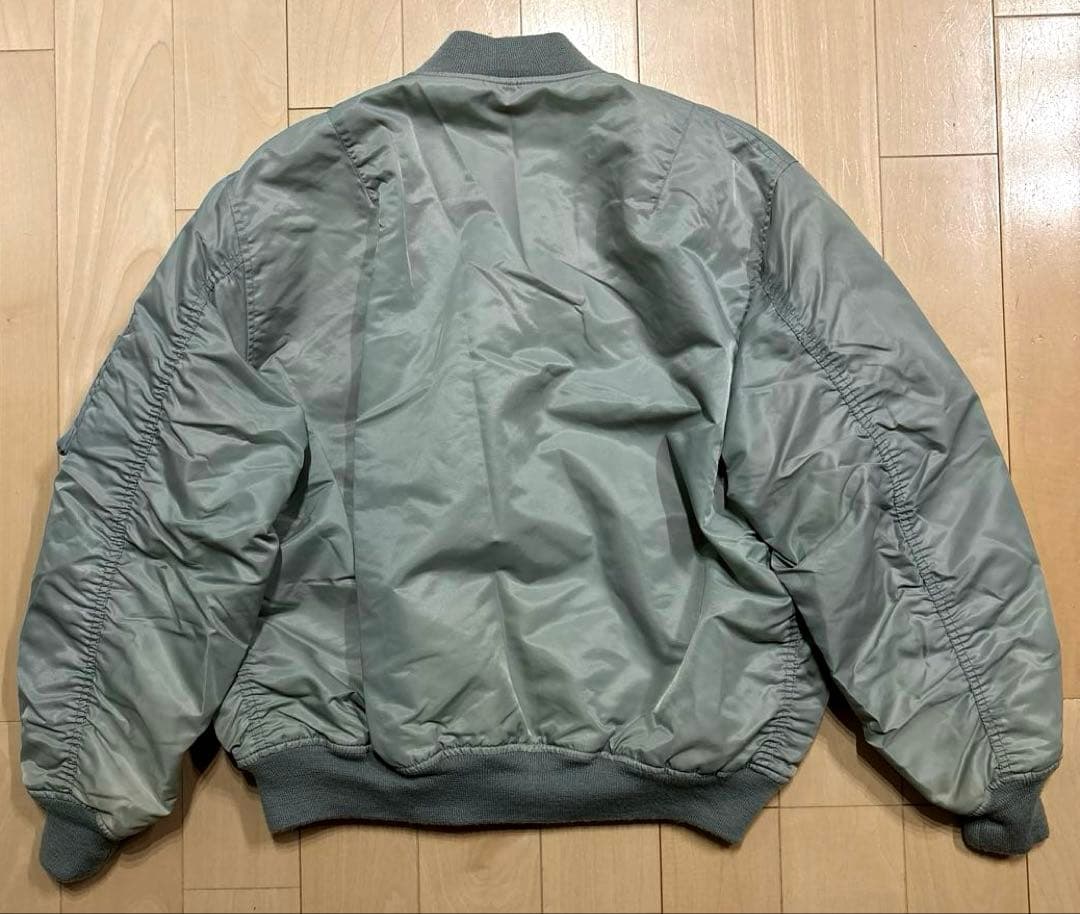 90s archive オールドユニクロ MA-1フライトジャケットアイスグレー