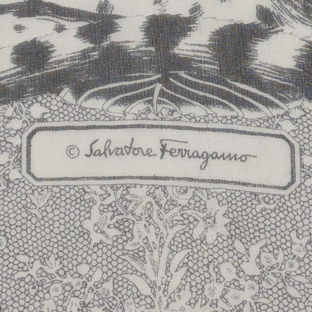 フェラガモ Salvatore Ferragamo シルク ストール レオパード