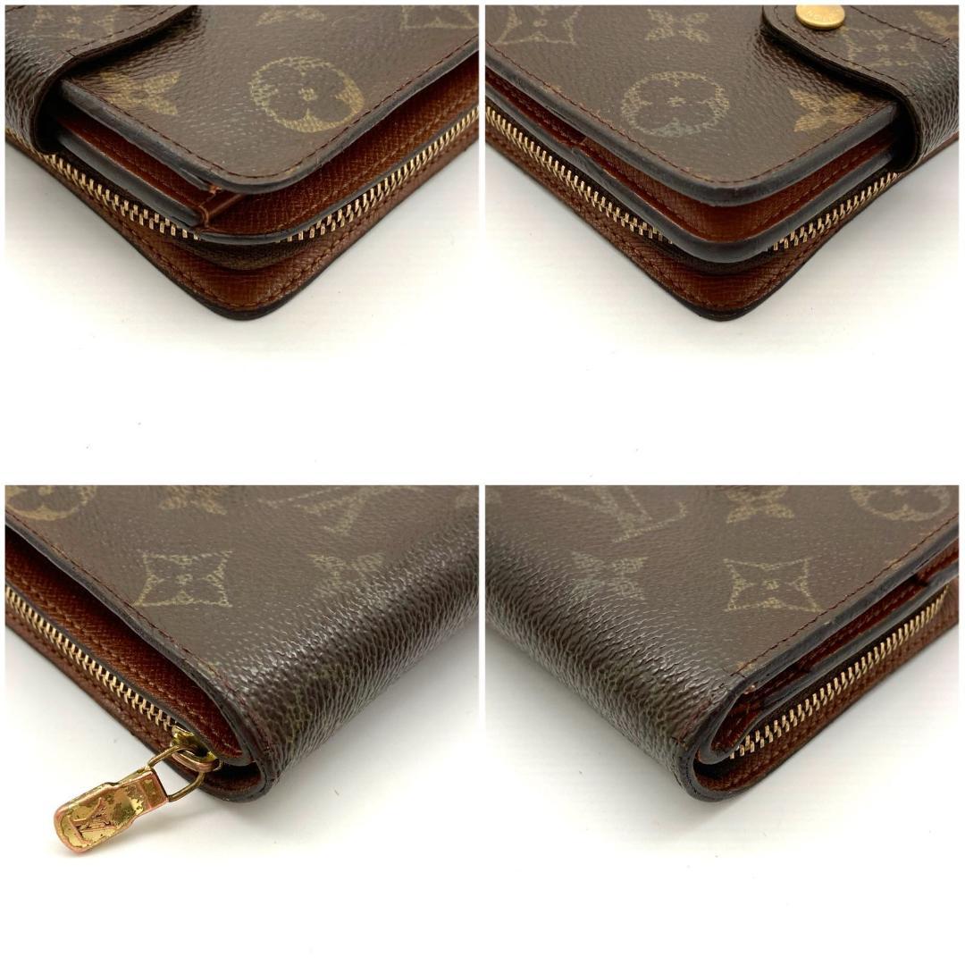 ルイヴィトン モノグラム コンパクトジップ 短財布 二つ折り財布 Y80310