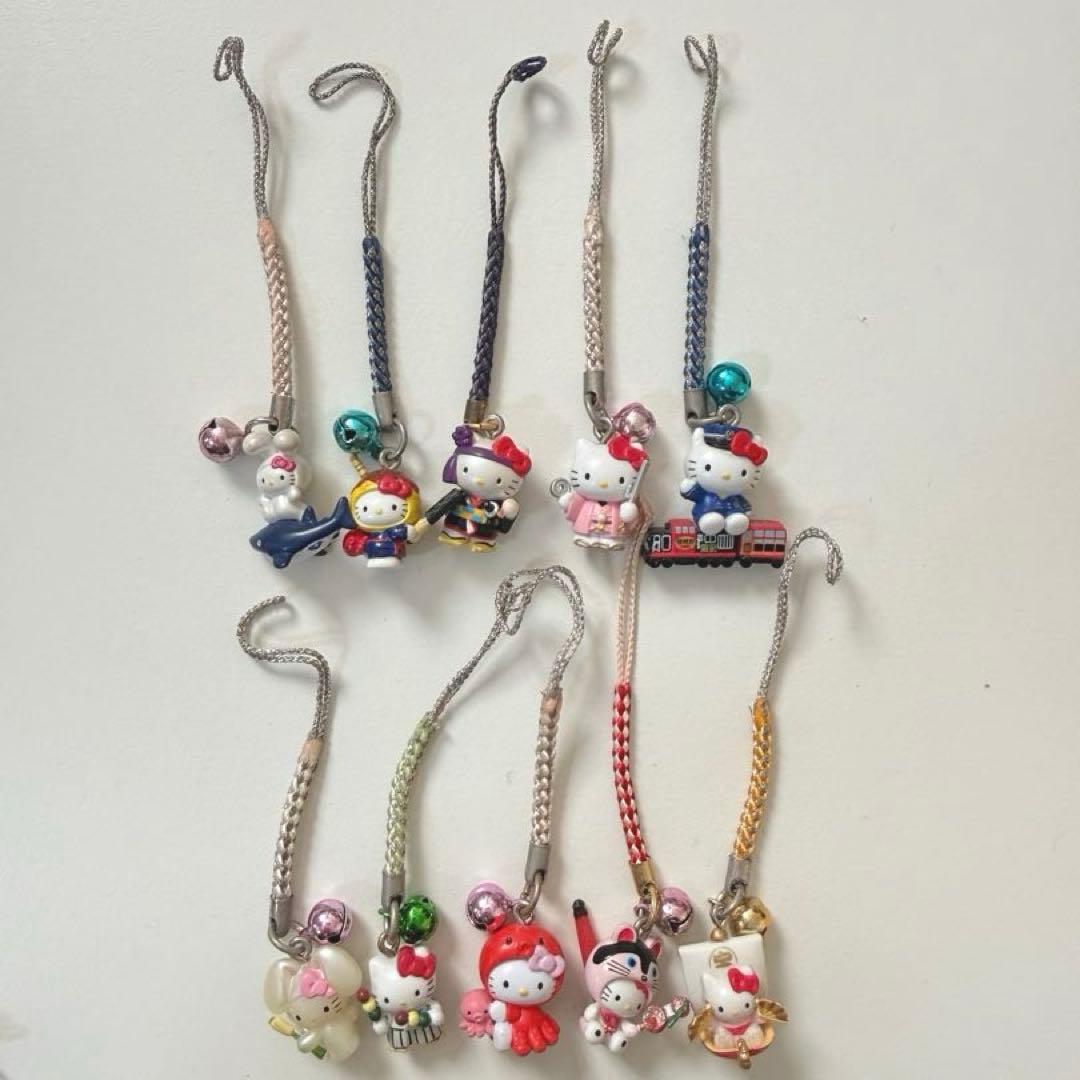 HELLO KITTY Key chain ご当地キティ キーホルダー ⭐️66個