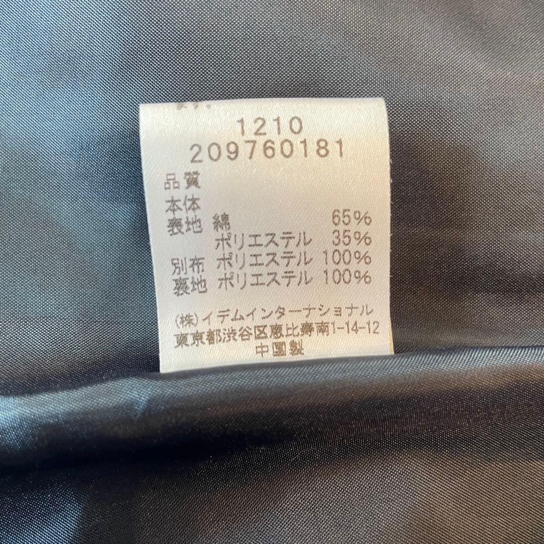 美品 ハナエモリ トレンチコート 38 M ネイビー ライナー　ベルト　通勤