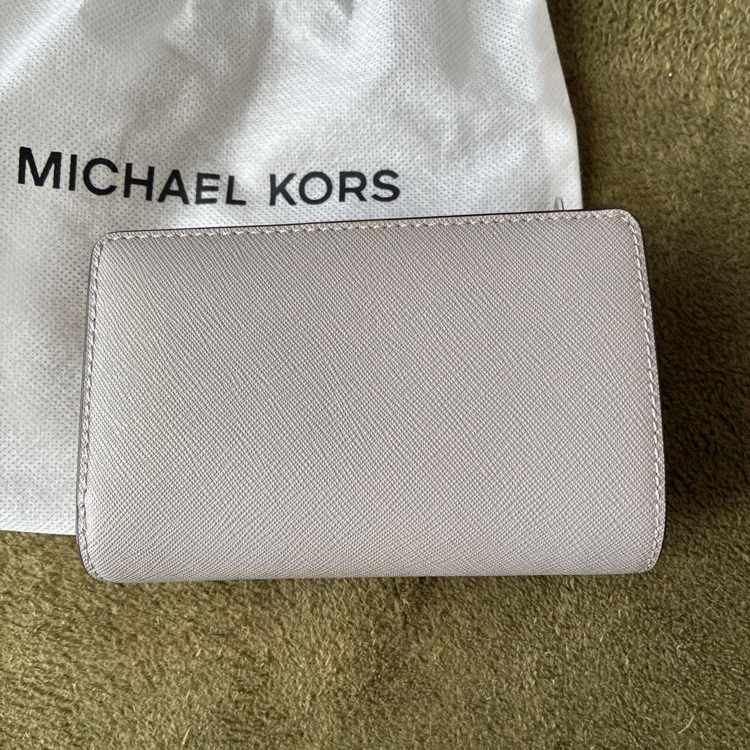 MICHAEL KORS 二つ折り財布 グレー 保存袋付き