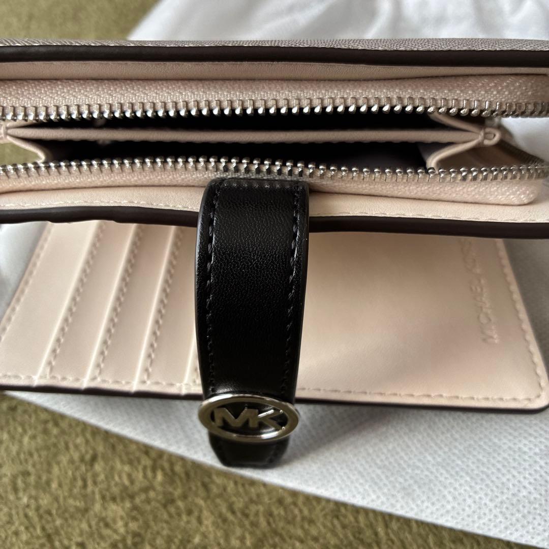 MICHAEL KORS 二つ折り財布 グレー 保存袋付き